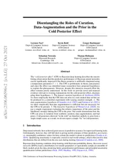 Disentangling the Roles of Curation, Data-Augmentation and the Prior in
  the Cold Posterior Effect