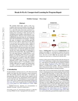 Break-It-Fix-It: Unsupervised Learning for Program Repair