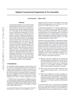 Optimal Counterfactual Explanations in Tree Ensembles