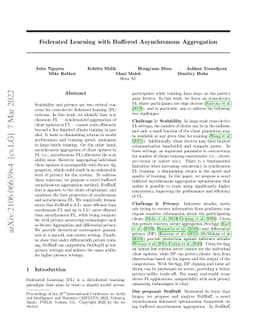 Federated Learning with Buffered Asynchronous Aggregation