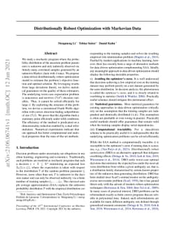 Distributionally Robust Optimization with Markovian Data