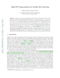 Tight FPT Approximation for Socially Fair Clustering