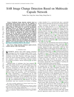 SAR Image Change Detection Based on Multiscale Capsule Network