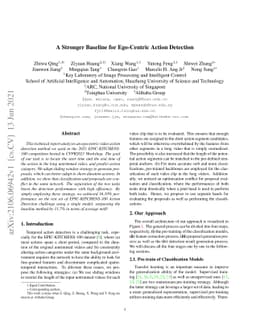A Stronger Baseline for Ego-Centric Action Detection