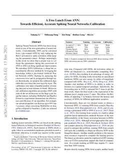 A Free Lunch From ANN: Towards Efficient, Accurate Spiking Neural
  Networks Calibration