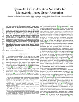 Pyramidal Dense Attention Networks for Lightweight Image
  Super-Resolution