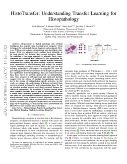 HistoTransfer: Understanding Transfer Learning for Histopathology