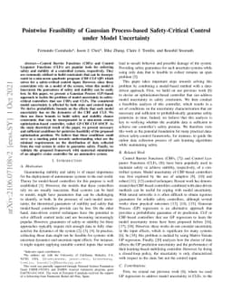 Pointwise Feasibility of Gaussian Process-based Safety-Critical Control
  under Model Uncertainty