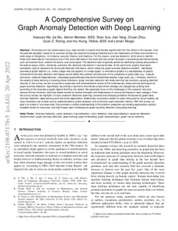 A Comprehensive Survey on Graph Anomaly Detection with Deep Learning