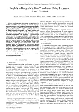 English to Bangla Machine Translation Using Recurrent Neural Network