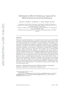 Multiobjective Bilevel Evolutionary Approach for Off-Grid
  Direction-of-Arrival Estimation