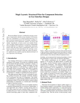 Magic Layouts: Structural Prior for Component Detection in User
  Interface Designs