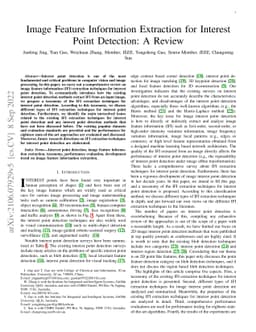 Image Feature Information Extraction for Interest Point Detection: A
  Review