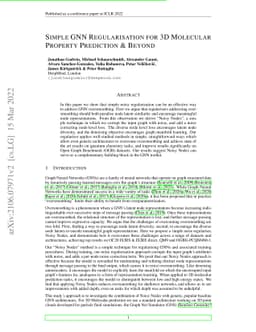 Simple GNN Regularisation for 3D Molecular Property Prediction & Beyond