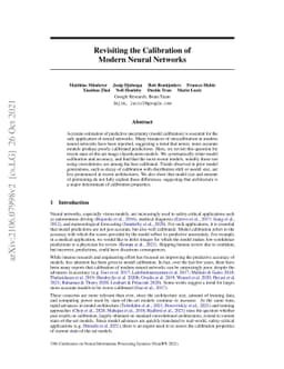 Revisiting the Calibration of Modern Neural Networks