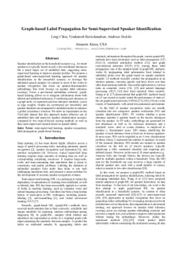 Graph-based Label Propagation for Semi-Supervised Speaker Identification