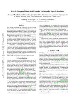 Ctrl-P: Temporal Control of Prosodic Variation for Speech Synthesis