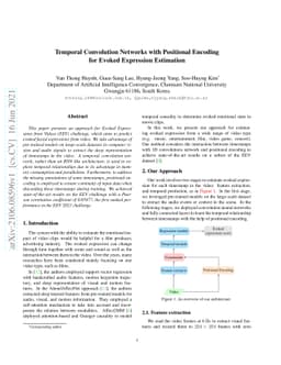 Temporal Convolution Networks with Positional Encoding for Evoked
  Expression Estimation