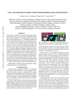 CMF: Cascaded Multi-model Fusion for Referring Image Segmentation