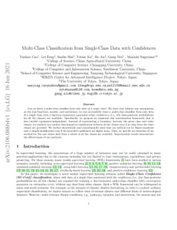 Multi-Class Classification from Single-Class Data with Confidences