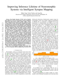 Improving Inference Lifetime of Neuromorphic Systems via Intelligent
  Synapse Mapping