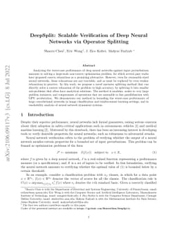 DeepSplit: Scalable Verification of Deep Neural Networks via Operator
  Splitting