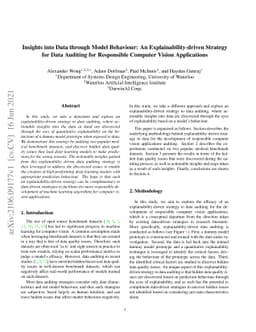 Insights into Data through Model Behaviour: An Explainability-driven
  Strategy for Data Auditing for Responsible Computer Vision Applications