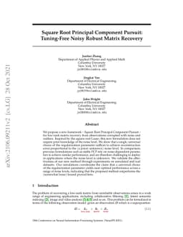 Square Root Principal Component Pursuit: Tuning-Free Noisy Robust Matrix
  Recovery