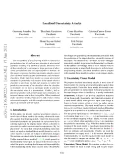 Localized Uncertainty Attacks