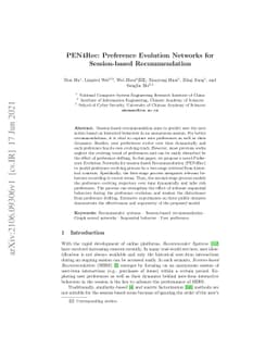 PEN4Rec: Preference Evolution Networks for Session-based Recommendation