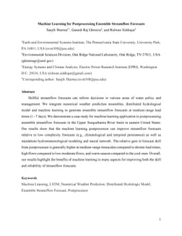 Machine Learning for Postprocessing Ensemble Streamflow Forecasts
