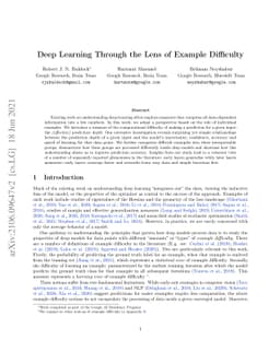 Deep Learning Through the Lens of Example Difficulty