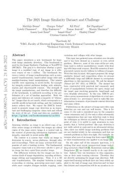 The 2021 Image Similarity Dataset and Challenge