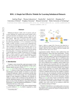 RSG: A Simple but Effective Module for Learning Imbalanced Datasets