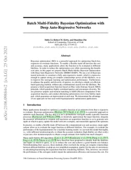 Batch Multi-Fidelity Bayesian Optimization with Deep Auto-Regressive
  Networks