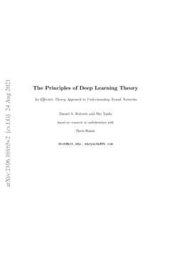 The Principles of Deep Learning Theory