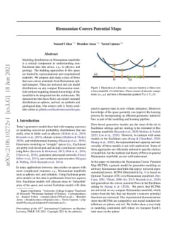 Riemannian Convex Potential Maps