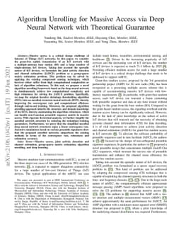 Algorithm Unrolling for Massive Access via Deep Neural Network with
  Theoretical Guarantee