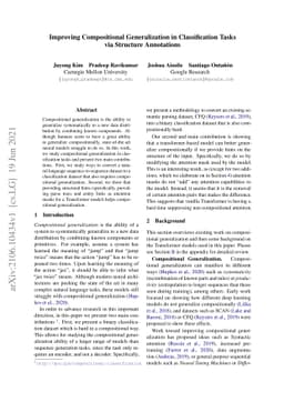 Improving Compositional Generalization in Classification Tasks via
  Structure Annotations
