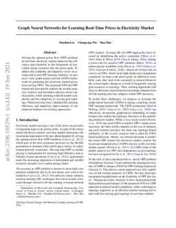 Graph Neural Networks for Learning Real-Time Prices in Electricity
  Market