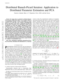 Distributed Banach-Picard Iteration: Application to Distributed EM and
  Distributed PCA