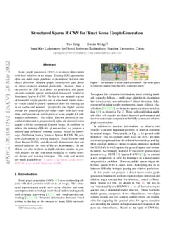 Structured Sparse R-CNN for Direct Scene Graph Generation