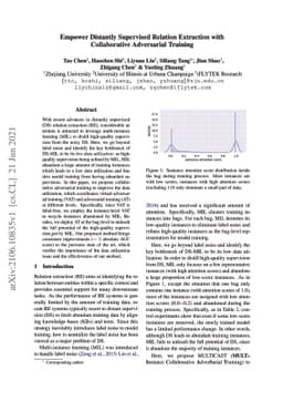 Empower Distantly Supervised Relation Extraction with Collaborative
  Adversarial Training
