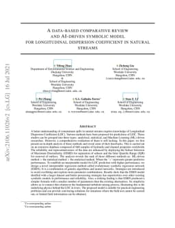 A data-based comparative review and AI-driven symbolic model for
  longitudinal dispersion coefficient in natural streams
