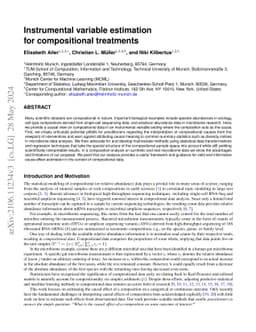 Instrumental Variable Estimation for Compositional Treatments