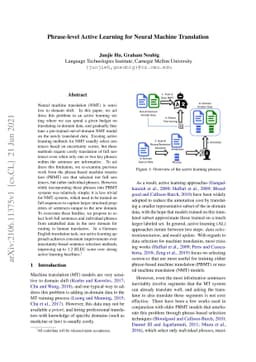 Phrase-level Active Learning for Neural Machine Translation