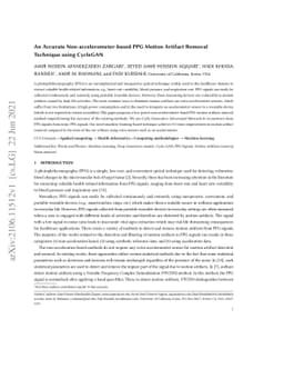 An Accurate Non-accelerometer-based PPG Motion Artifact Removal
  Technique using CycleGAN