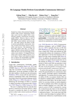 Do Language Models Perform Generalizable Commonsense Inference?