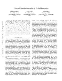 Universal Domain Adaptation in Ordinal Regression