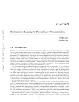 Reinforcement Learning for Physical Layer Communications